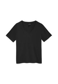 Vero Moda T-Shirt Paulina 10342926 Czarny Regular Fit. Kolor: czarny. Materiał: bawełna #6