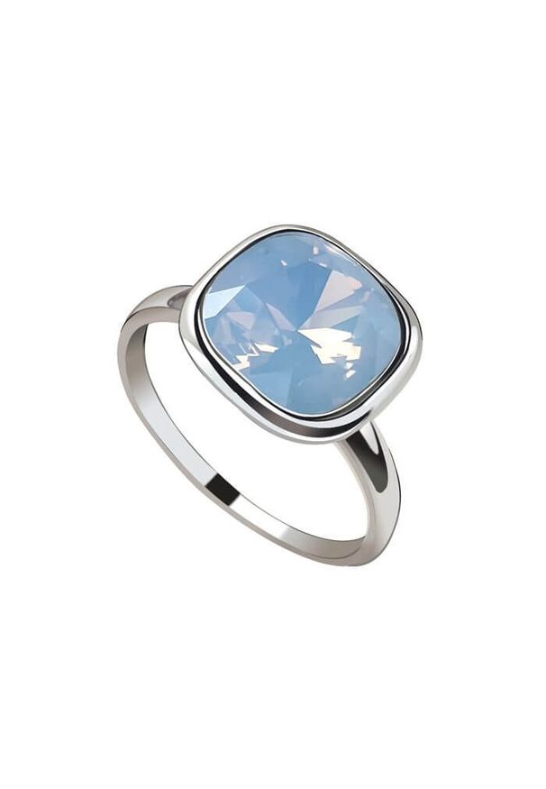 Polcarat Design - Srebrny pierścionek z kryształem Swarovski PK 2092. Materiał: srebrne. Kolor: srebrny. Wzór: aplikacja. Kamień szlachetny: kryształ