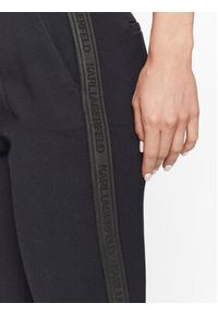 Karl Lagerfeld - KARL LAGERFELD Spodnie materiałowe Jacquard Punto 235W1000 Czarny Regular Fit. Kolor: czarny. Materiał: materiał, syntetyk #4