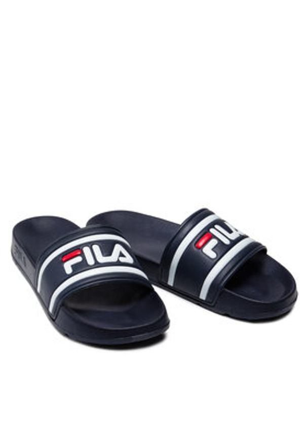 Fila Klapki Morro Bay Slipper 2.0 1010930.29Y Granatowy. Kolor: niebieski. Materiał: skóra