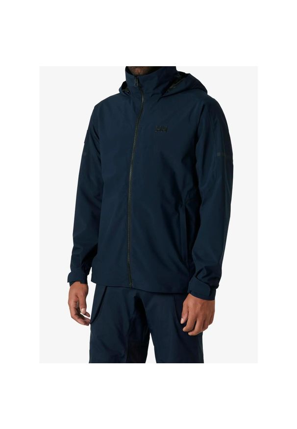 Kurtka przeciwdeszczowa męska Helly Hansen HP Racing Hooded Jacket 2.0. Kolor: niebieski