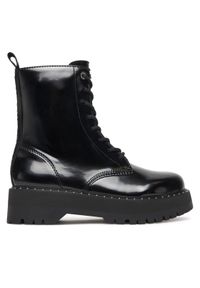 DKNY Trzewiki Batu Studs-Lace Up K4566972 Czarny. Kolor: czarny. Materiał: skóra