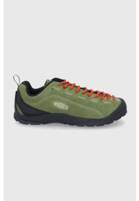 keen - Keen Buty Jasper damskie kolor beżowy. Nosek buta: okrągły. Zapięcie: sznurówki. Kolor: zielony