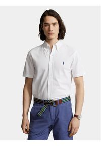 Polo Ralph Lauren Koszula 710798291002 Biały Slim Fit. Typ kołnierza: polo. Kolor: biały. Materiał: bawełna #1