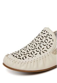 Rieker Mokasyny CEO-L6350-60 Beżowy jasny. Kolor: beżowy. Materiał: syntetyk, skóra #5