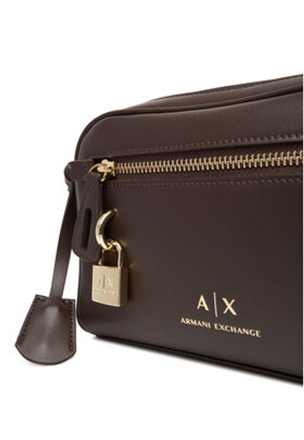 Armani Exchange Torebka XW000303 AF12040 U6304 Brązowy. Kolor: brązowy. Materiał: skórzane