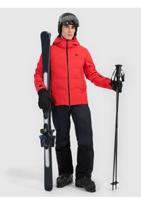 4f - 4F Kurtka narciarska membrana 15000 męska - czerwona S. Kolor: czerwony. Materiał: materiał, mesh. Sezon: zima #2