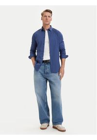 Tommy Jeans Koszula Original DM0DM04405 Niebieski Slim Fit. Kolor: niebieski. Materiał: bawełna #4