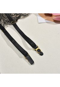 Intica - Komplet bielizny koronkowej z push-upem i pasem do pończoch Egypt. Kolor: fioletowy. Materiał: koronka. Wzór: koronka #3