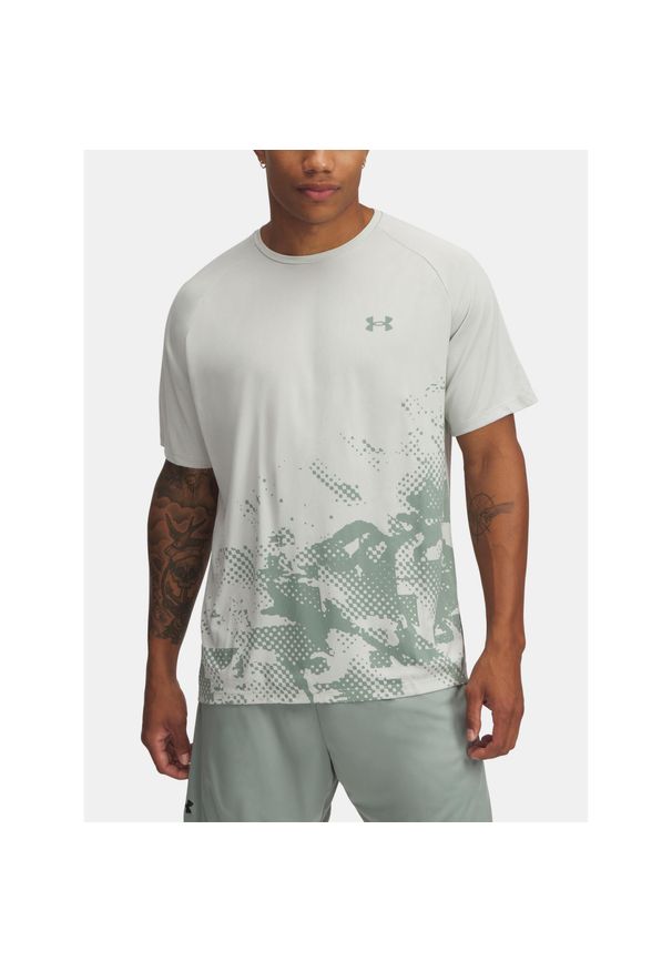 Koszulka treningowa męska Under Armour Tech Fade. Kolor: zielony. Sport: fitness