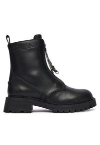 Pepe Jeans Trapery Stacy Hug W PLS500024 Czarny. Kolor: czarny. Materiał: skóra
