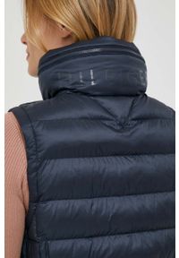 TOMMY HILFIGER - Tommy Hilfiger bezrękawnik damski kolor granatowy zimowy. Kolor: niebieski. Długość rękawa: bez rękawów. Sezon: zima #7