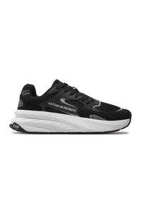 EA7 Emporio Armani - EA7 Czarno-białe męskie sneakersy, Rozmiar 44. Kolor: czarny #7