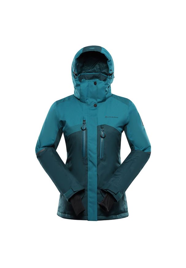 ALPINE PRO - Kurtka damska narciarska snowboardowa 15.000 Alpine Pro Deara 2. Kolor: niebieski. Materiał: materiał. Sezon: zima. Sport: snowboard, narciarstwo
