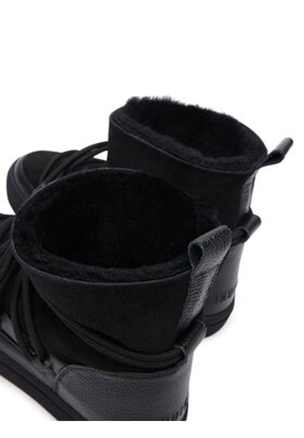 Inuikii Śniegowce Classic 2001.003.0022 Czarny. Kolor: czarny. Materiał: zamsz, skóra