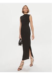 Calvin Klein Sukienka letnia Crinkled K20K206545 Czarny Regular Fit. Kolor: czarny. Materiał: syntetyk. Sezon: lato #3