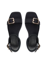 BOSS Sandały Charlize 50563332 Czarny. Kolor: czarny. Materiał: skóra #4