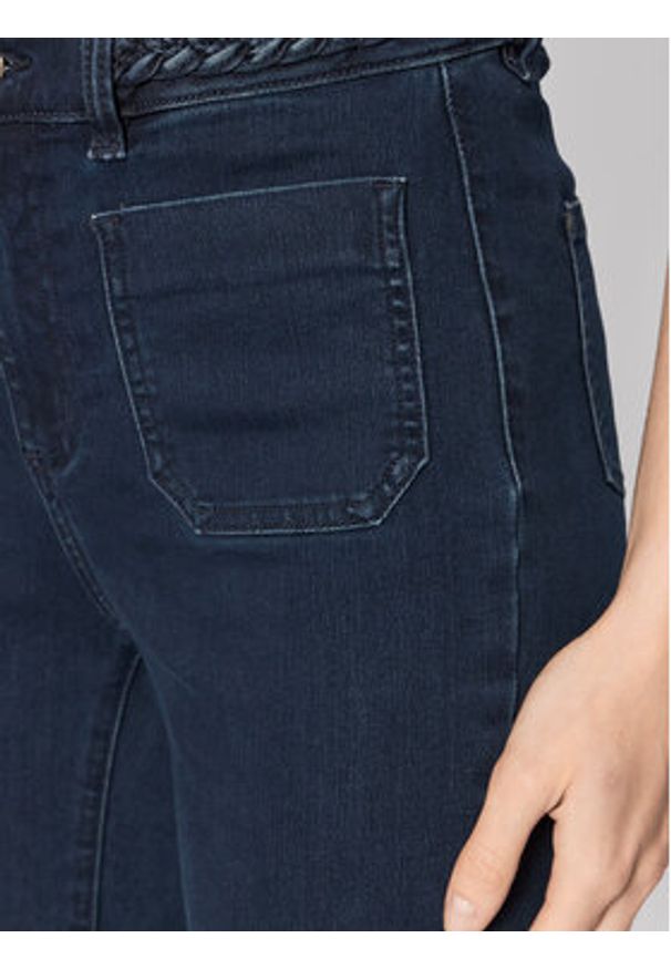 Morgan Jeansy 221-PSVEN Granatowy Bootcut Fit. Kolor: niebieski