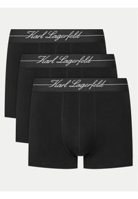 Karl Lagerfeld - KARL LAGERFELD Komplet 3 par bokserek A1M47089 Czarny. Kolor: czarny. Materiał: lyocell