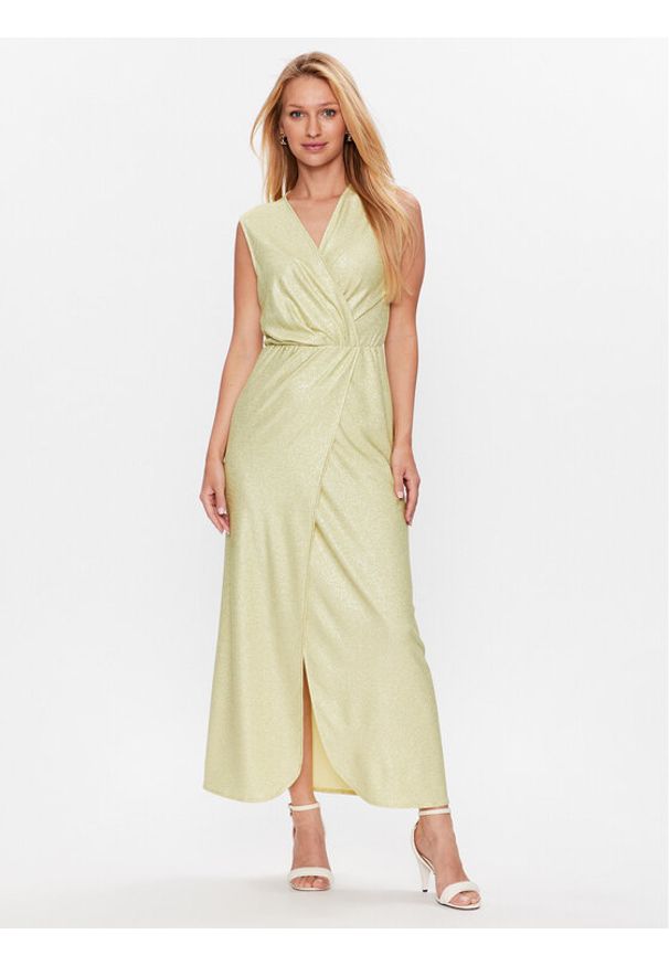 Rinascimento Sukienka koktajlowa CFC0113696003 Zielony Regular Fit. Kolor: zielony. Materiał: syntetyk. Styl: wizytowy
