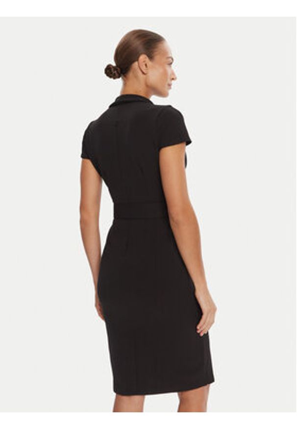 Rinascimento Sukienka koktajlowa CFC0125582003 Czarny Slim Fit. Kolor: czarny. Materiał: syntetyk. Styl: wizytowy