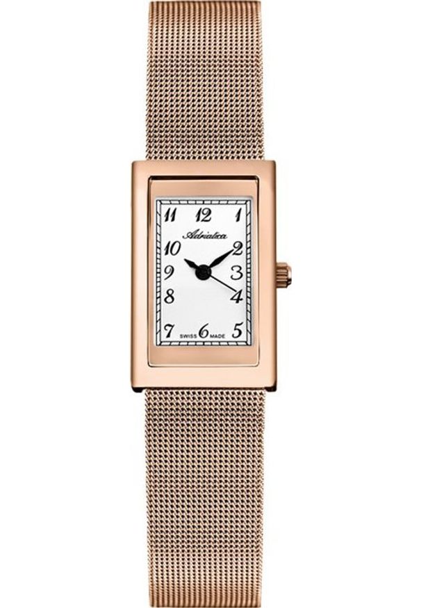 Zegarek Adriatica Zegarek damski Adriatica A3814.9123Q różowe złoto. Kolor: złoty, wielokolorowy, różowy