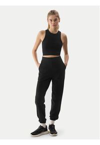 4f - 4F Top 4FWSS24TSLEF066 Czarny Slim Fit. Kolor: czarny. Materiał: bawełna #7