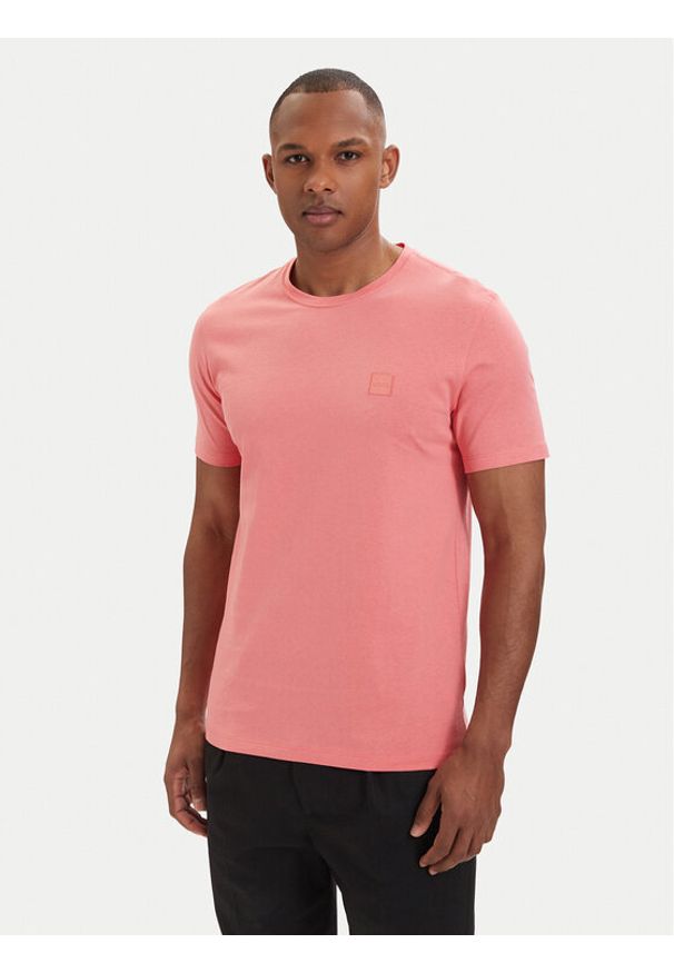 BOSS T-Shirt Tales 50508584 Czerwony jasny Regular Fit. Kolor: czerwony. Materiał: bawełna