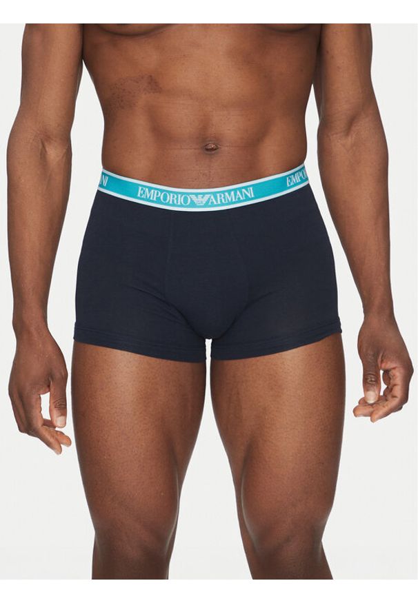 Emporio Armani Underwear Komplet 3 par bokserek EM000259 AF10779 MB139 Granatowy. Kolor: niebieski. Materiał: bawełna