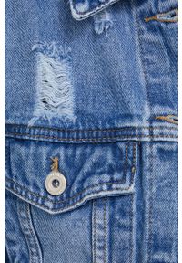Answear Lab kurtka jeansowa bawełniana przejściowa. Okazja: na co dzień. Kolor: niebieski. Materiał: bawełna, jeans. Styl: wakacyjny #5