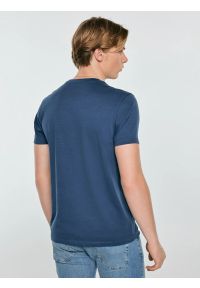 Big-Star - Koszulka męska z nadrukiem z linii Authentic ciemnoniebieska Eller 402. Kolor: niebieski. Materiał: bawełna. Wzór: nadruk. Styl: vintage, klasyczny #2