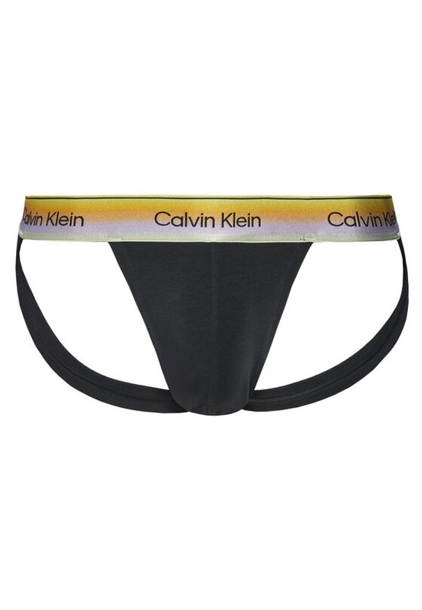 Calvin Klein Underwear Slipy Jock Strap LV00NB4588 Czarny. Kolor: czarny. Materiał: bawełna