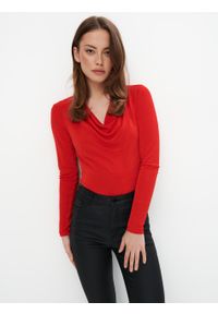 Mohito - Czerwona bluzka z marszczeniem - Czerwony. Kolor: czerwony #2
