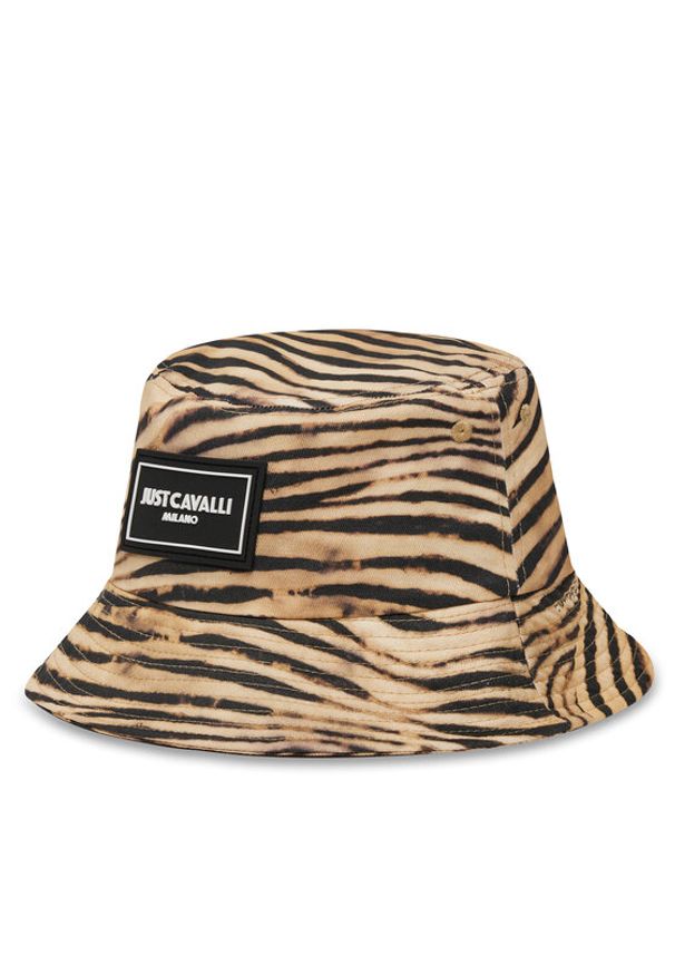 Just Cavalli Kapelusz 78RAZK20 ZG345 Beżowy. Kolor: beżowy. Materiał: bawełna, materiał