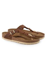 Buty do chodzenia damskie Birkenstock Gizeh FL. Kolor: brązowy, beżowy, wielokolorowy. Materiał: syntetyk, materiał