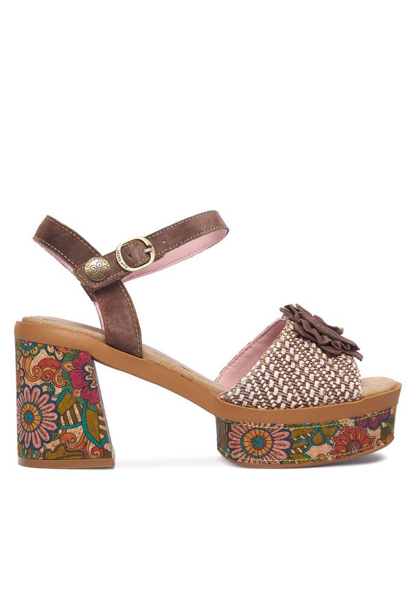 Sandały Laura Vita. Kolor: brązowy