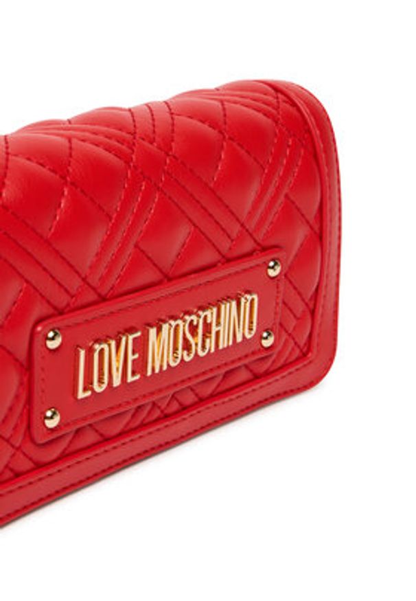 Love Moschino - LOVE MOSCHINO Torebka JC5681PP0NLA0500 Czerwony. Kolor: czerwony. Materiał: skórzane