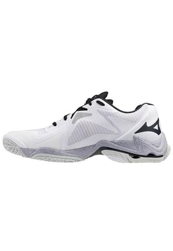 Buty siatkarskie męskie Mizuno Wave Lightning Z8. Zapięcie: sznurówki. Kolor: wielokolorowy, czarny. Materiał: materiał, syntetyk, tkanina. Szerokość cholewki: normalna. Model: Mizuno Wave