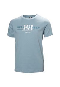 Koszulka dla dzieci Helly Hansen Graphic. Typ kołnierza: kaptur. Kolor: niebieski #1