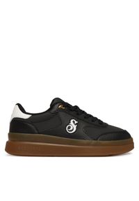 skechers - Skechers Sneakersy Snoop Dogg Courtside Urban 251200/BKW Czarny. Kolor: czarny. Materiał: skóra #1