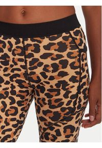 Reebok Szorty sportowe Erica RK25159CCW Beżowy Slim Fit. Kolor: beżowy. Materiał: syntetyk
