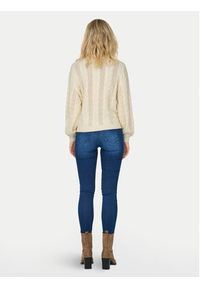 only - ONLY Sweter Rubina 15317515 Beżowy Regular Fit. Kolor: beżowy. Materiał: syntetyk #4