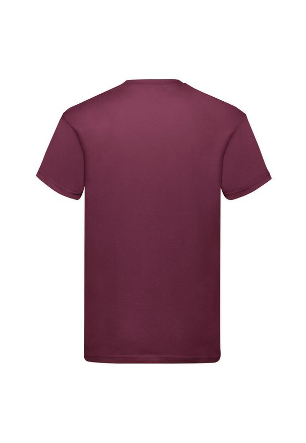FRUIT OF THE LOOM - Oryginalna Bawełniana Koszulka Unisex Dla Dorosłych. Kolor: czerwony, wielokolorowy, brązowy. Materiał: bawełna