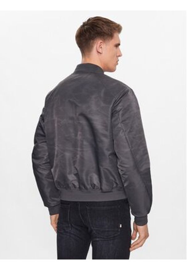 Calvin Klein Kurtka bomber Hero K10K109907 Szary Regular Fit. Kolor: szary. Materiał: syntetyk