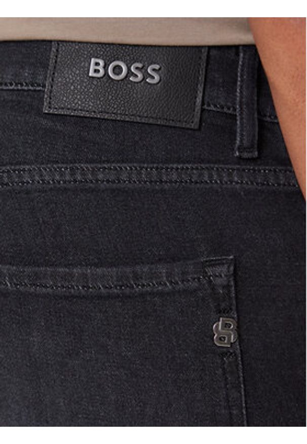 BOSS Jeansy H-Delaware 50550954 Czarny Slim Fit. Kolor: czarny