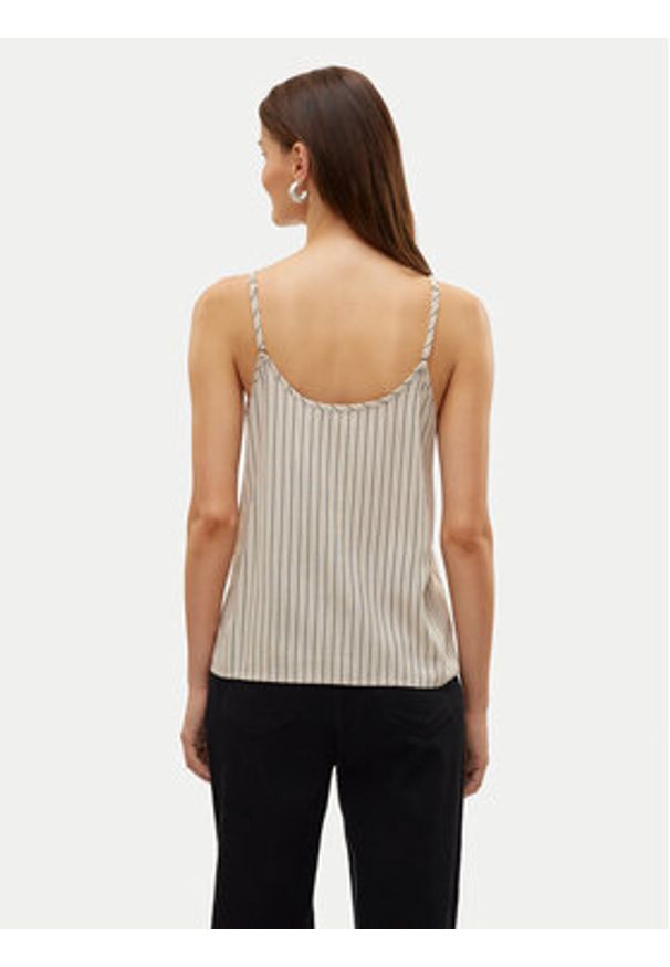 Vero Moda Top Mymilo 10303690 Beżowy Regular Fit. Kolor: beżowy. Materiał: wiskoza