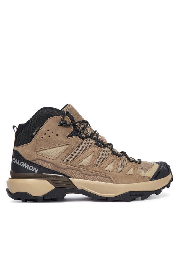 salomon - Salomon Trekkingi X Ultra 360 Leather Mid Gtx L49158300 Brązowy. Kolor: brązowy. Materiał: skóra, zamsz