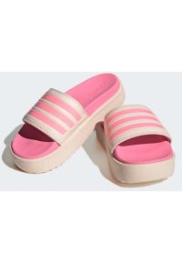 Adidas - Klapki adidas Adilette Platform W HP9409 różowe. Okazja: na plażę. Kolor: różowy. Materiał: syntetyk. Wzór: gładki, aplikacja. Obcas: na platformie. Styl: klasyczny #3