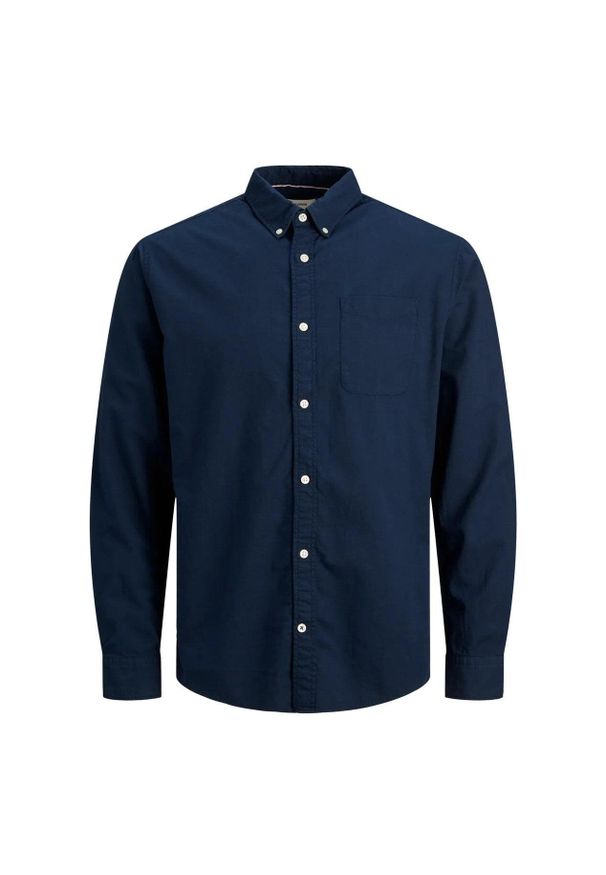 Koszula Jack & Jones Oxford marynarka w kolorze granatowym. Kolor: niebieski