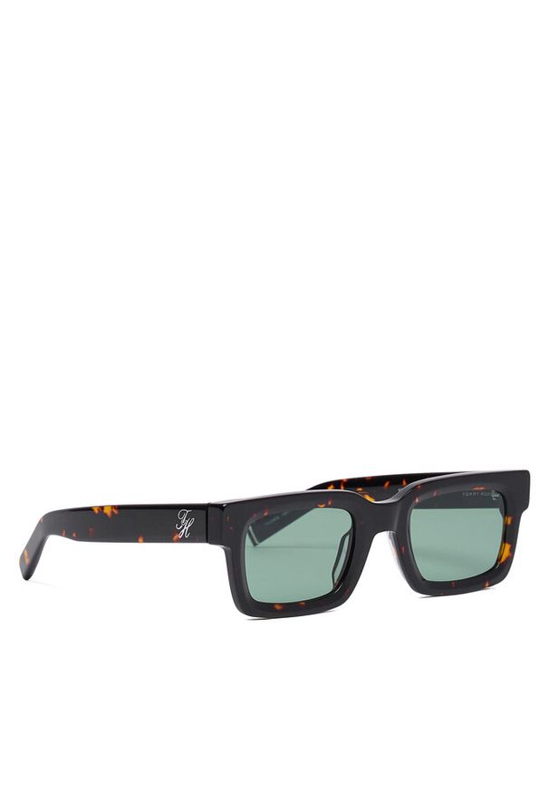 TOMMY HILFIGER - Okulary przeciwsłoneczne Tommy Hilfiger. Kolor: brązowy
